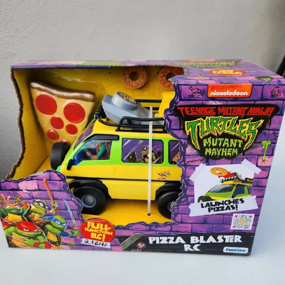 NEW TMNT RC Car Van Remote Control Teenage Mutant Ninja Turtles Toy Pizza Blaste